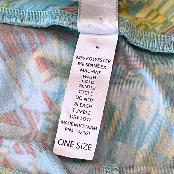 Patterned Leggings Abstract Print Colorful Casual Comfortable Loungewear - Picture 7 of 7